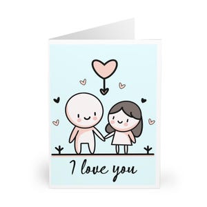 Elegant Greeting Card • Valentine’s, Anniversary, Wedding, Birthday or Just Because • Blank Inside • Luxury Card for Him or Her