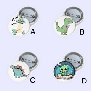 Whimsical Creature Pin-badgebundel 25 mm Pin-badges | Aangepaste knopbadges | Unieke cadeaus voor alle gelegenheden | Spelden en accessoires voor verzamelaars