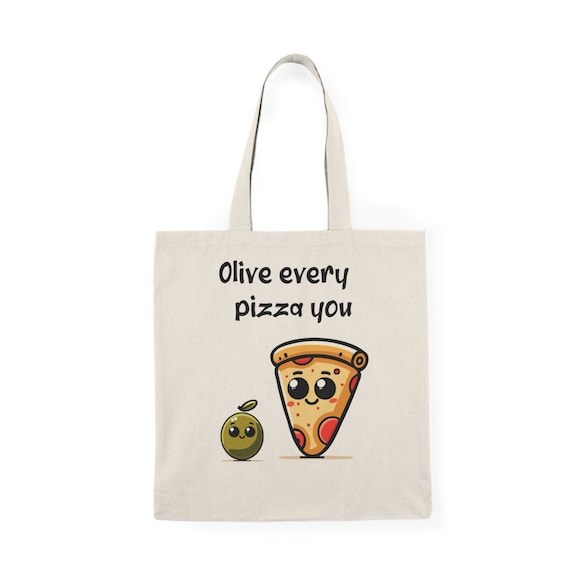 Bolsa de tela Olive Every Pizza You: divertida bolsa de tela con