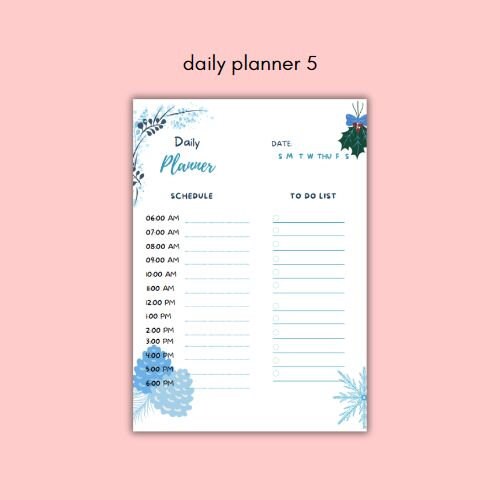 Printable Daily Planner, Printable Daily Planner Sheet, PDF Printable ...