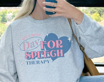 Speech Language Pathologist Shirt, SLP Sweatshirt, Speech Therapy Pullover, Y2k Retro Hoodie, SLP Graduation Gift, Trendy Crewneck,Xmas Gift