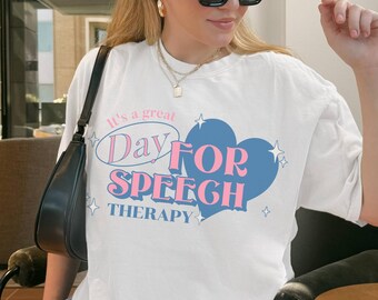 Speech Language Pathologist Shirt, SLP Tee, Communication Therapy Top, Y2k Retro TShirt, Therapist Graduation Gift, Comfort Colors C1717