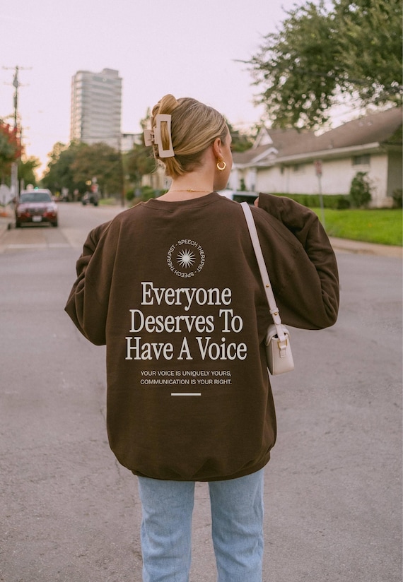 Speech Language Pathology Shirt, SLP Sweatshirt, Your Voice Matters, Y2k Hoodie, Future Speech Therapist, Trendy Grad Gift, Unisex Xmas Gift