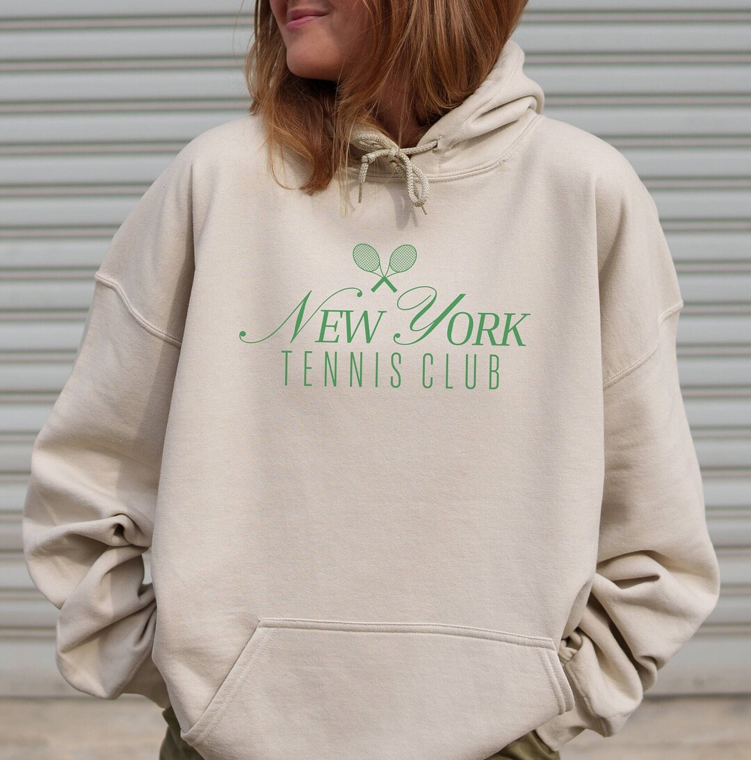 Tennis Sweatshirt, Vintage Athletic Apparel, Retro Oversized Hoodie