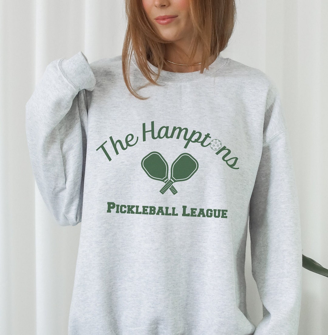 The Hamptons Pickleball League Sweatshirt, Pickleball Crewneck, Long