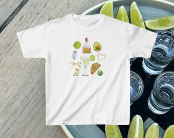 Girlhood Collage Baby Tee, Y2k Baby Tee, Tequila Shirt, Cinco De Mayo, Margarita Shirt, Gen Z Shirt, Y2k Crop Top, Happy Hour TShirt, 2000s