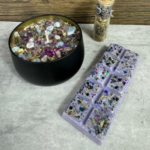 Oracle&#39;s Eye Spiritual Gift Set: Soy Candle, Wax Melt, Spell Bottle