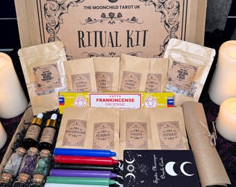 Customizable Witchcraft Starter Kit: Herbs, Crystals, Candles & Oils