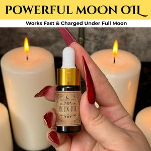 Moon Oil, Witchcraft Oil, Advanced Magick Oil, Witchcraft Spells, Spell Oil, Protection, Candle Magic, Hoodoo, Witch Love Oil, Conjure Oil