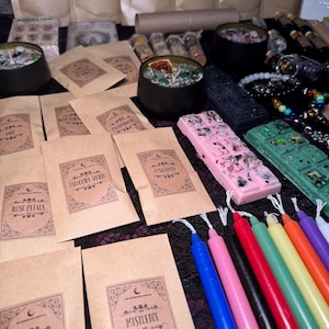 Witchy Mystery Box – Personalized Witchcraft Box with Candles, Crystals, Tarot Deck, Ritual Items, Spiritual Gift Set