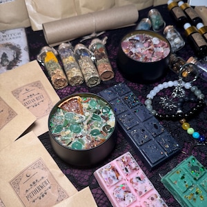 Witchy Mystery Box: Spiritual Gift Set with Crystals & Tarot