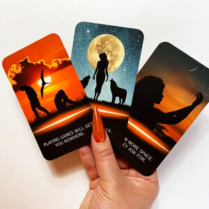 GZXINKE Toxic Love Oracle Cards For Beginners, 78 Drama And Healing Oracle Deck For Relationships, Breakups, Twin Flames, And Shadow Work, Emotional Truth Behind The Relationship