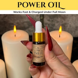 Power Oil, Witchcraft Oil, Advanced Magick Oil, Witchcraft Spells, Spell Oil, Protection, Candle Magic, Hoodoo, Love Oil, Conjure Oil