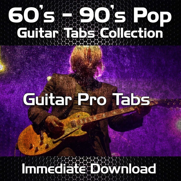 1230 x 60's - 90's Pop & Rock Guitar Tabs Tablature Lessons - Guitar Pro