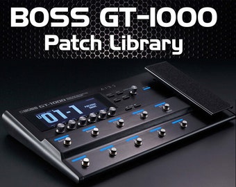 Libreria di toni BOSS GT-1000: oltre 300 effetti per chitarra patch e 2.240 amplificatori IR classici.