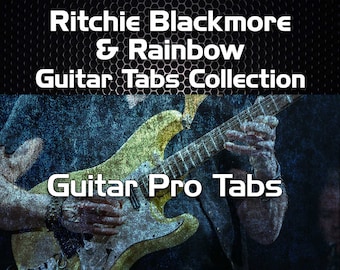 Rainbow & Ritchie Blackmore Rock Guitar Tabs Tablature Lessons - Guitar Pro