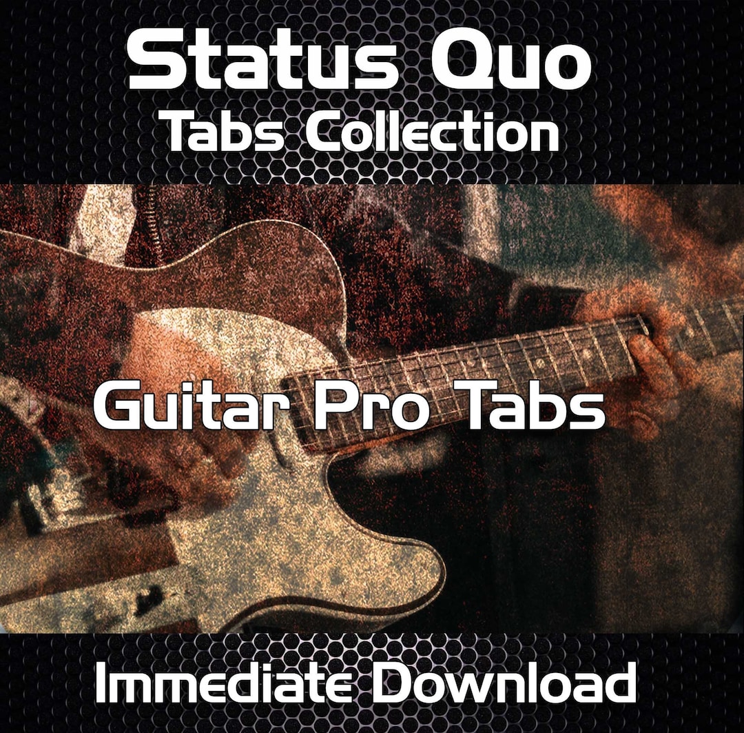 Status Quo Rock Guitar Tabs Tablature Lessons Guitar Pro Etsy UK