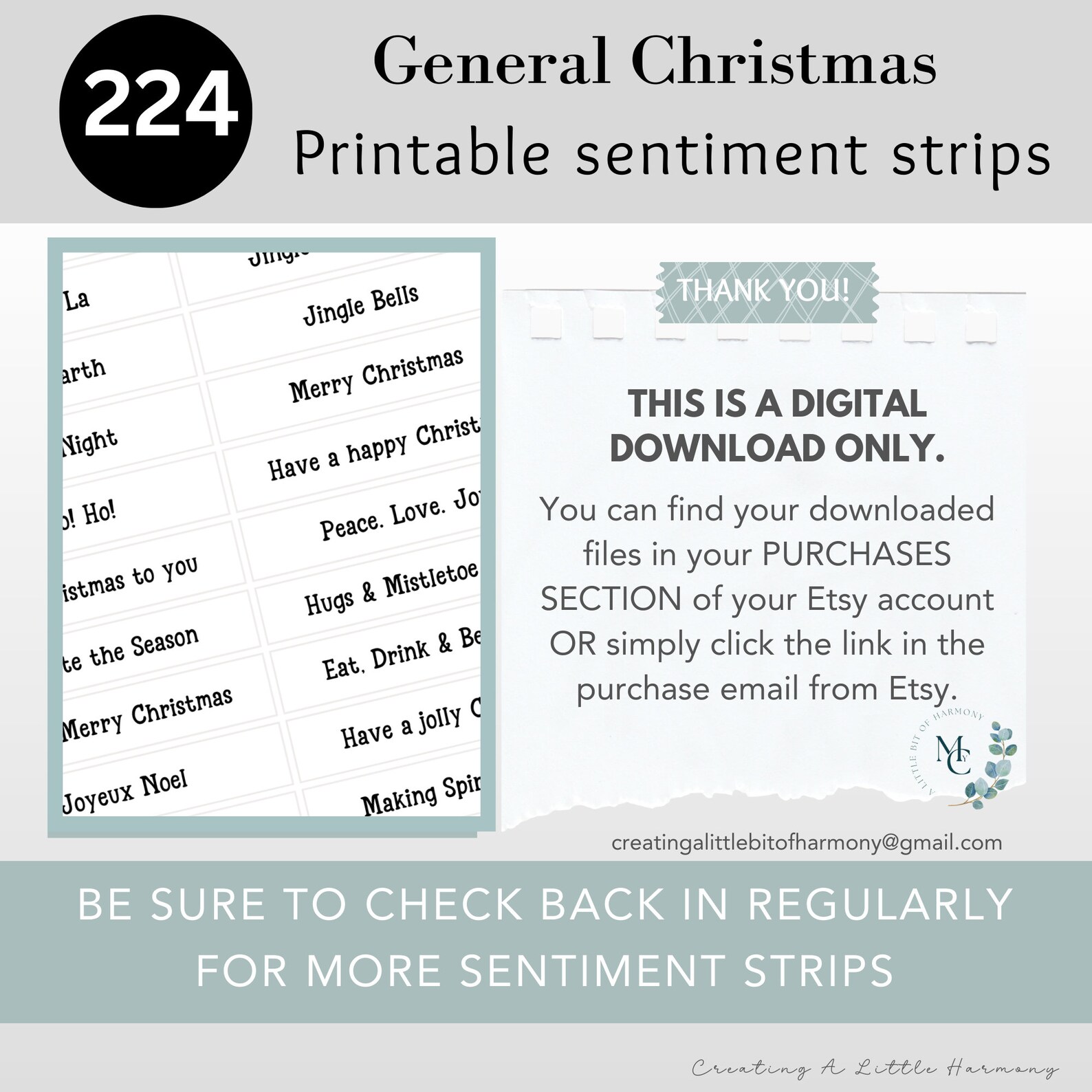 Printable Christmas Sentiment Strips | Black and White Sentiment Strips | Card Making ...