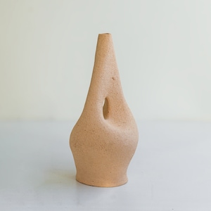 Abstract Sculptural Vase, Unique Handmade Ceramic Vase with Minimal Athmosphere and Rustic Feel, One-of-a-kind Ceramics, Beige Modern Vase