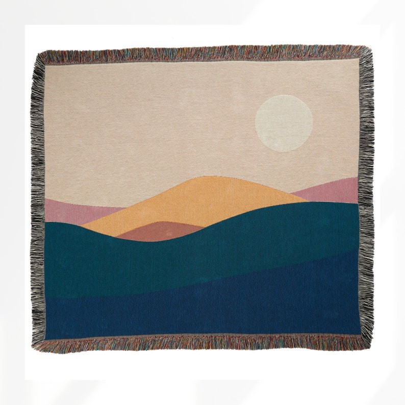 Custom Woven Tapestry Blanket, Jacquard Woven Blanket, Woven Art Blanket, Wall Hang and Throw