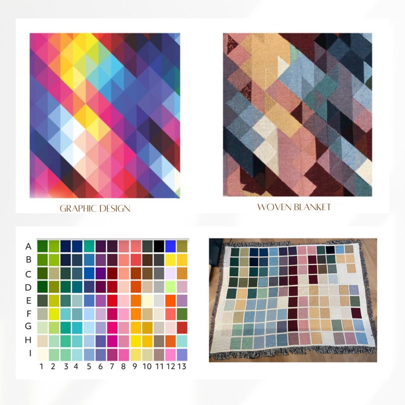 Custom Woven Tapestry Blanket, Jacquard Woven Blanket, Woven Art Blanket, Wall Hang and Throw