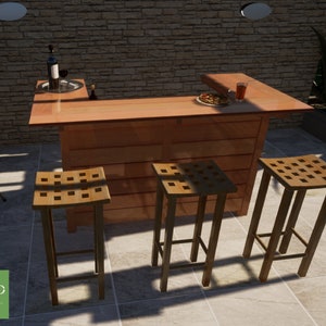 DIY Outdoor bar plans