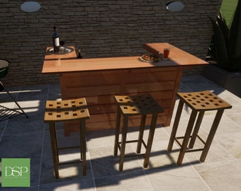 DIY Outdoor bar plans