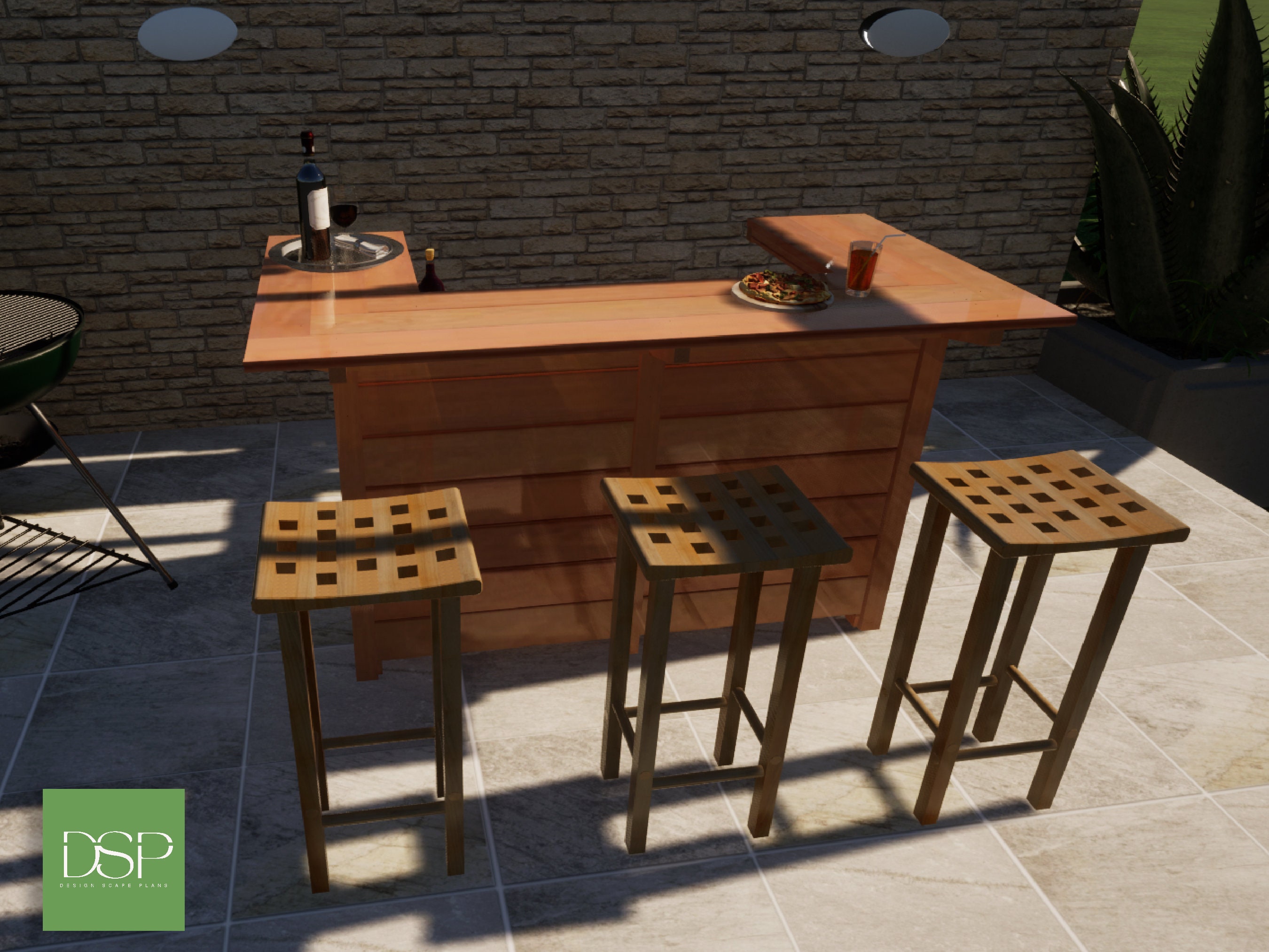 DIY Outdoor Bar Plans - Etsy
