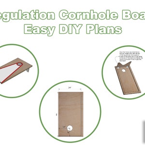Regulation Cornhole Board DIY Plans Pdf, Easy DIY Plans, Easy Cornhole ...