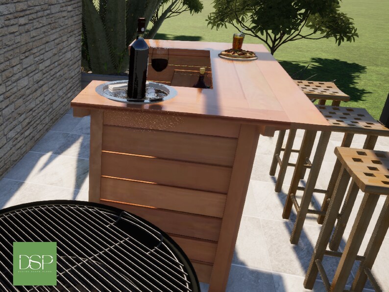DIY Outdoor Bar Plans - Etsy