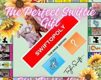 Taylor Swift Monopoly Game Printable Digital Download Gift for her Birthday Girl Gift HD Monopoly Board Game