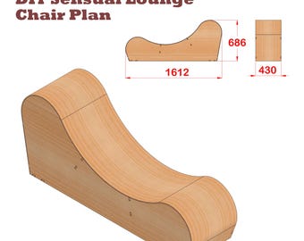 Planos de silla de bondage / PDF CNC para bricolaje / Planos de muebles para adultos / Love Cuts Studio