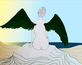Angel Wings: Fine art print on acid-free paper, limited edition