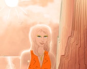 Lady of the Rocks: Fine art print on acid-free paper