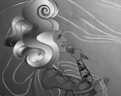 Luna: Fine art print on acid-free paper