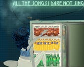 All the songs I dare not sing: Fine art print on acid-free paper, limited edition