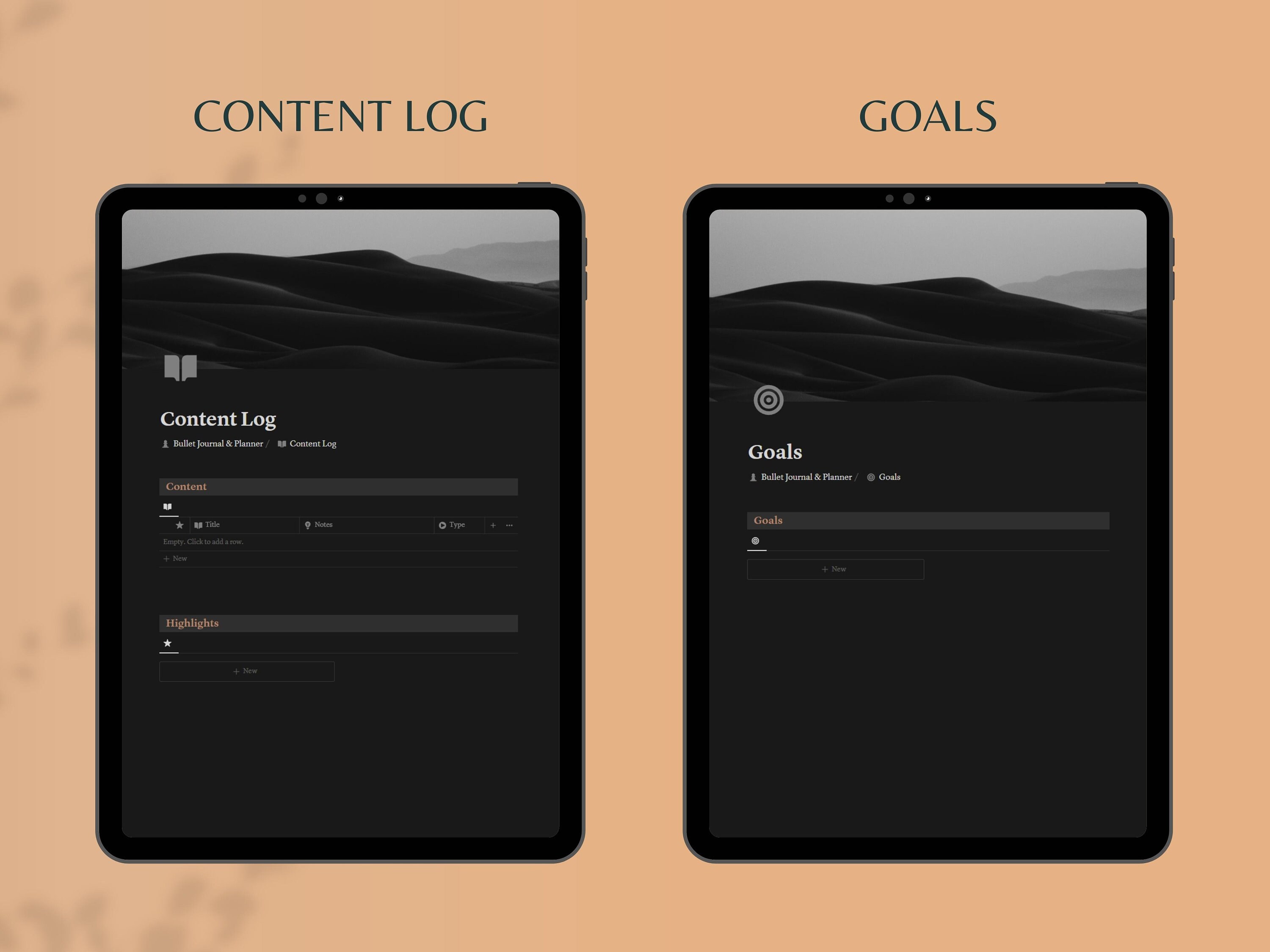 Notion Template, Bullet Journal & Planner, All in One Life Planner ...