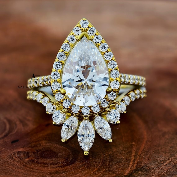 2 Carat Round Diamond Ring Lab Grown | Proposal Ring | Anniversary Ring | Engagement Ring | Wedding ring for her with Eternity Band