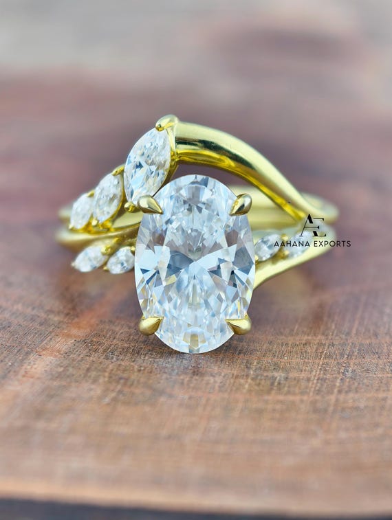 2 Carat Oval Diamond Ring | Lab Grown | Proposal Ring | Anniversary Ring | Engagement Ring | Wedding ring for her