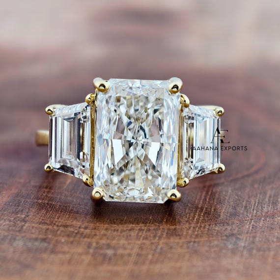 5 Carat Radiant Diamond Ring | Lab Grown | Proposal Ring | Anniversary Ring | Engagement Ring | Wedding ring for her