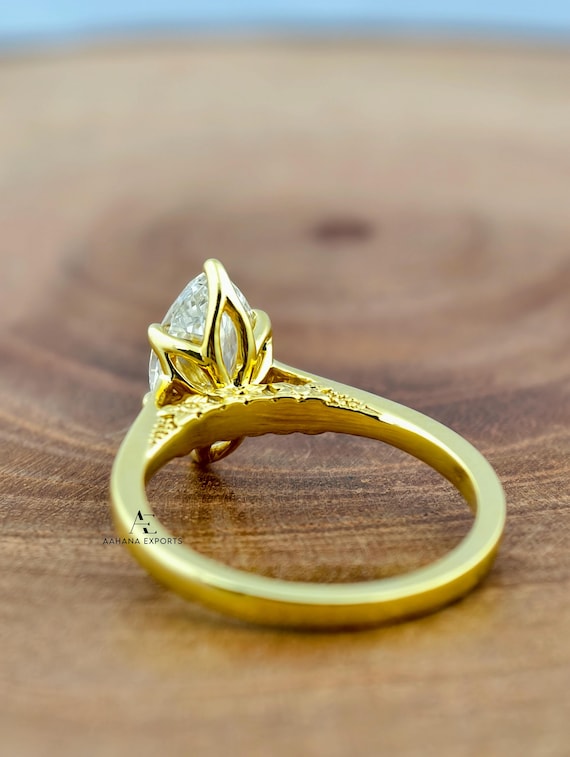 2.00 CT Tulip Set Marquise Cut Lab-Grown Engagement Ring, Cathedral Setting Wedding Ring, Marquise Engagement Ring, Anniversary Ring