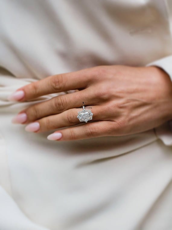 IGI Certified Elongated Radiant Cut Lab Grown Diamond Solitaire Engagement Ring,Anniversary Gift for Her