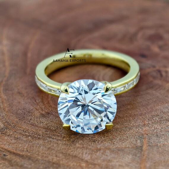 3 Carat Round Diamond Ring Lab Grown | Proposal Ring | Anniversary Ring | Engagement Ring | Wedding ring for her