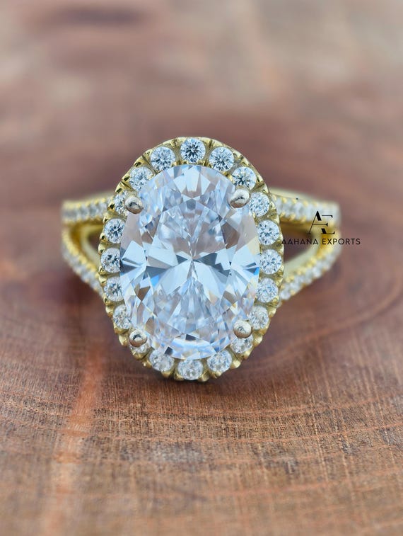 3 Carat Oval Diamond Ring | Lab Grown | Proposal Ring | Anniversary Ring | Engagement Ring | Wedding ring for her