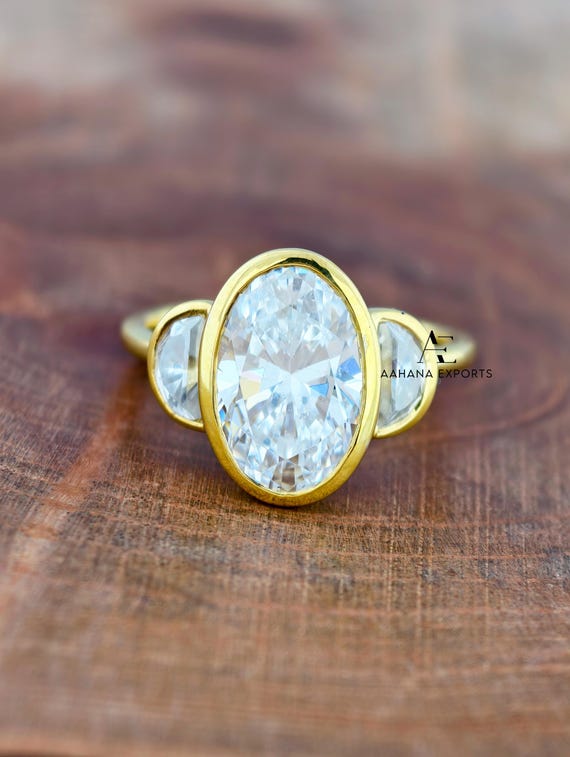 2 Carat Oval Diamond Ring | Lab Grown | Proposal Ring | Anniversary Ring | Engagement Ring | Wedding ring for her