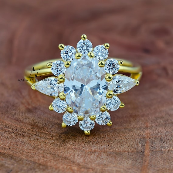 2 Carat Oval Diamond Ring | Lab Grown | Proposal Ring | Anniversary Ring | Engagement Ring | Wedding ring for her