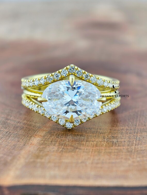 3 Carat Oval Diamond Ring | Lab Grown | Proposal Ring | Anniversary Ring | Engagement Ring | Wedding ring for her