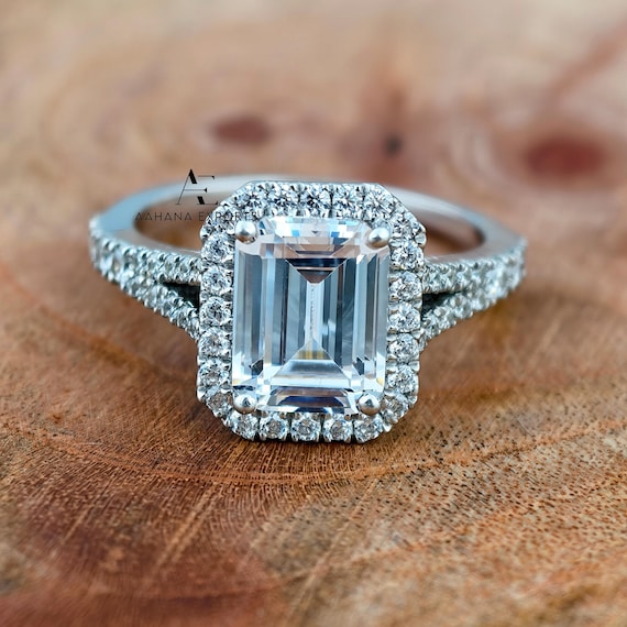 2 Carat Emerald Diamond Ring | Lab Grown | Proposal Ring | Anniversary Ring | Engagement Ring | Wedding ring for her
