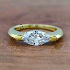 2 Carat Marquise Diamond Engagement Ring Lab Grown | Proposal Ring | Anniversary Ring | Engagement Ring for her