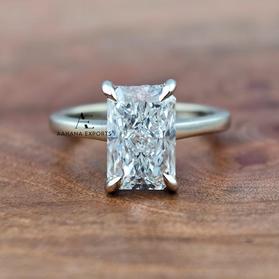 3 Carat Radiant Diamond Ring | Lab Grown | Proposal Ring | Anniversary Ring | Engagement Ring | Wedding ring for her